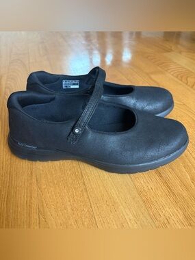 Skechers Shoes Sneakers On-The-Go Flex Whisper Flats black Mary Jane Womens Sz 6